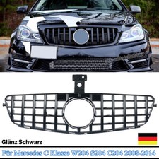 Für Mercedes W204 PANAMERICANA GT Grill Sport Kühlergrill Schwarz Ziergitter