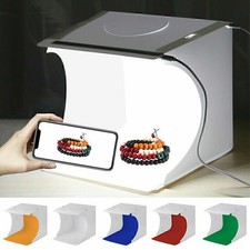 Professionelle Fotostudio Fotobox LED Fotos Lichtbox Photo & 6 Hintergrund