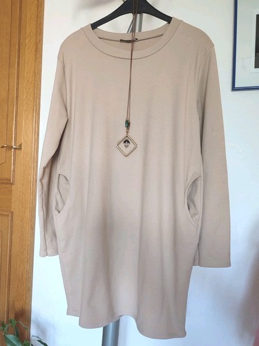 Wunderschönes kleid beige - kleid,