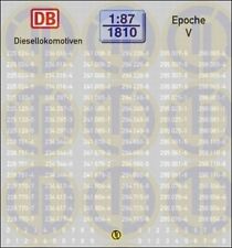 1810 - Decals Loknummern für Diesellokomotiven, Epoche V 1:87