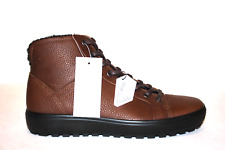 ECCO Herren High Sneaker, ECHTES WOLLE GEFÜTTERT! SUPER Schuhe! LEDER! NEU Gr.42