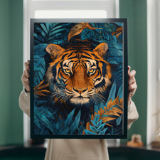 Tiger Kopf Poster, Bild von