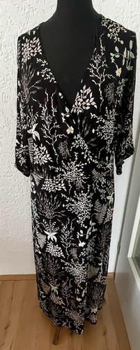 Damen wickelkleid l - wickelkleid, gr.