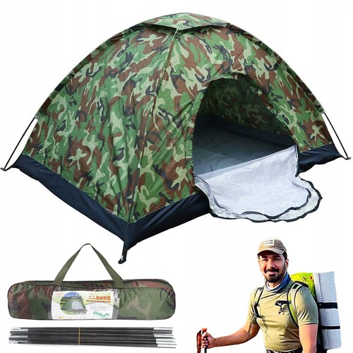 Mann personen camping - mann, zelt