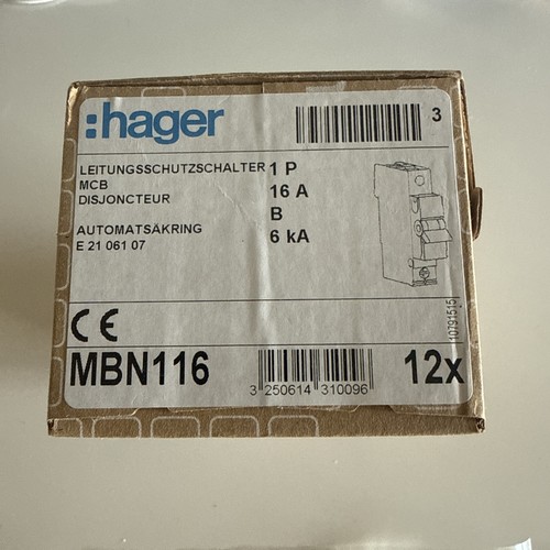 Hager mbn 116 schalter b16 - hager,