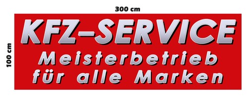 Banner kfz service - kfz-service, spannband
