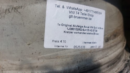 Golf bora 1x alufelge - vw, 4