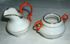 Antikes Kindergeschirr - Porzellan Sagnekanne + Zuckertopf - 1920 - aus Nachlass