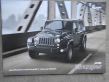 Jeep Wrangler Preisliste