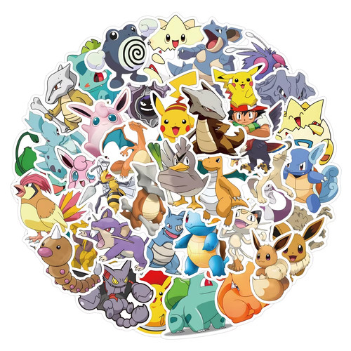 100x pokemon sticker - sticker, anime