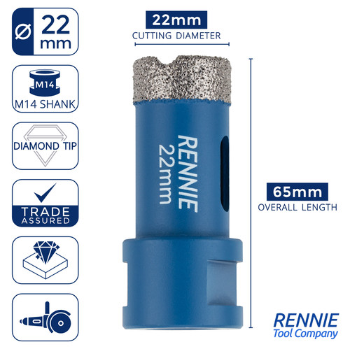 Diamant lochsäge m14 - 22,