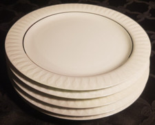 Thomas Porzellan Lanzette  1x Speiseteller 24 cm weiß Platin AUSWAHL bis 5 Stück