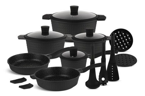Schwarze töpfe mit - schwarze,