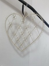 Metall Deko Pinnwand Memoboard Herz Hochzeit Shabby Impressionen Karten Fotos