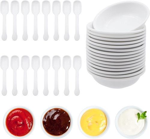 Runde dip schalen set - runde, dip-schalen