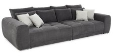 Bigsofa Schlafsofa Cord Grau