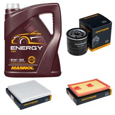 DENCKERMANN Inspektionspaket MANNOL Energy 5W-30 5L für VW Golf VII 1.4 TSI 1.2