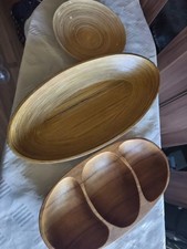 3 Holzschalen Zur Dekoration Oder Aufbewahrung von Lebensmitteln