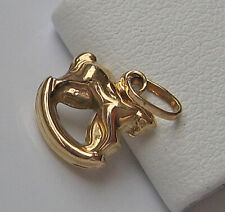 Miniatur Anhänger aus 14kt 585 Gold Schaukelpferd Pferd ♦️weitere im Shop♦️ 7328