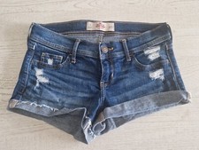 Hollister Hotpants Jeans W25 Damen XS Mädchen Gr. 170 176 Low Rise 164 Size 1