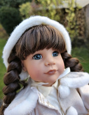 Götz Künstlerpuppe 2008 Emily in Winter 50 cm Stehpuppe Puppe limitiert, selten