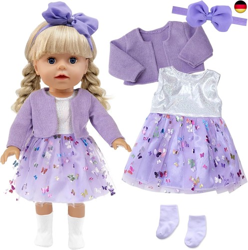 Teilig lila puppenkleidung - lila,