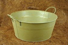 Zinkwanne,antik-gold,rund,24cm