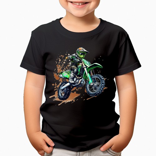 Motocross fahrer sprung - motocross,