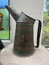 Vintage Wakefield Castrol Quart Öl Ausgießer Krug GR Krone und 29 gestempelt Blei Siegel