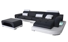 Leder Eck Sofa Couch