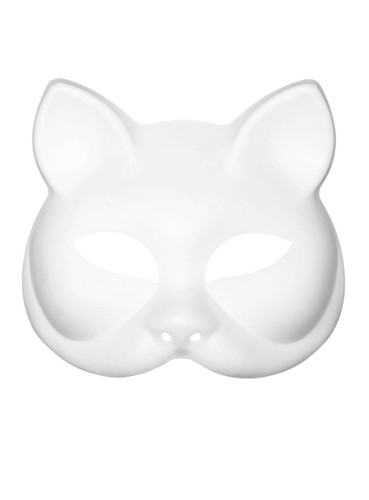 Bemalbare katzenmaske - katzenmaske,