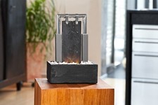 Edelstahl  Schiefer-Brunnen