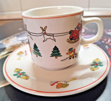❤️?Kaffeetasse + Unterteller (Glühweintasse) für Weihnachtliches Kaffeeservice