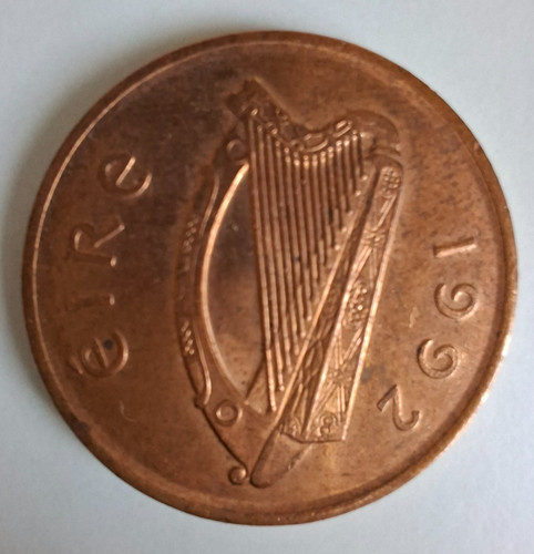 1992 münze irland eire - münze, irland,
