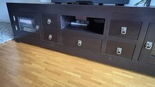 Kolonialstil Lowboard Massivholz Dunkelbraun z.B. für TV zu verkaufen