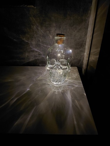 Totenkopf flaschenlampe glas - flaschenlampe,,