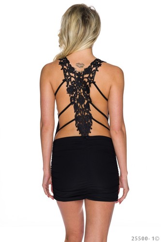Sexy träger minikleid - träger, kleid