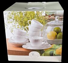 Hutschenreuther Maria Theresia Kaffeeservice Set 18 tlg.weißes Porzellan 6 Pers.