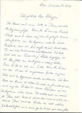 Brief Sepp Herberger mit  DFB