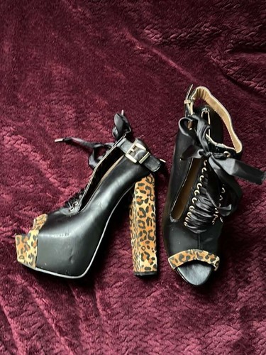 Leder heel schwarz - heel,