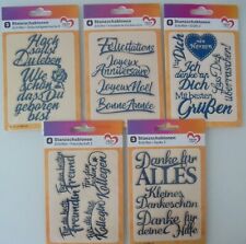 19 Stanzschablonen verschiedene Schriften/ Jittenmeier/ QVC* Set 1