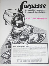 ALTE WERBUNG 1927 LA CORNUE