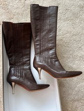 Stiefel 38 „Pollini „ braun, echtes Leder, Italien gebraucht 