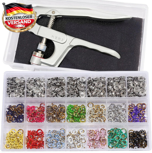 Druckknopf set mit zange - druckknopf,