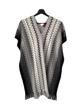 Wollponcho Damen Missoni grau