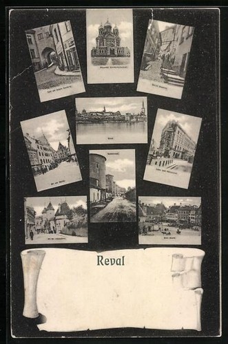 Ansichtskarte reval panorama - reval,,