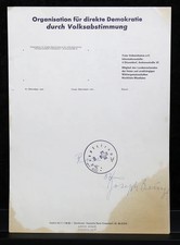 Beuys, Joseph - Organisation für direkte Demokratie durch [...] - handsigniert