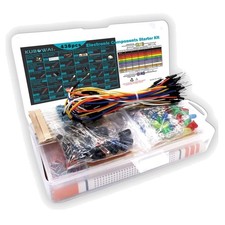 Elektronik-Baukasten für Anfänger mit Breadboard, Potentiometer, widerstände ...