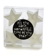 5er Set Teelichter Stern grün