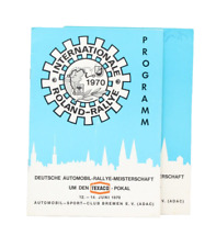 Deutsche Rallye Meisterschaft Texaco Pokal 1970 Programmheft Ausschreibungsheft